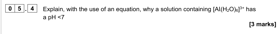 Question from 2020 A-Level Paper 1 Q5.4 (3 marks)