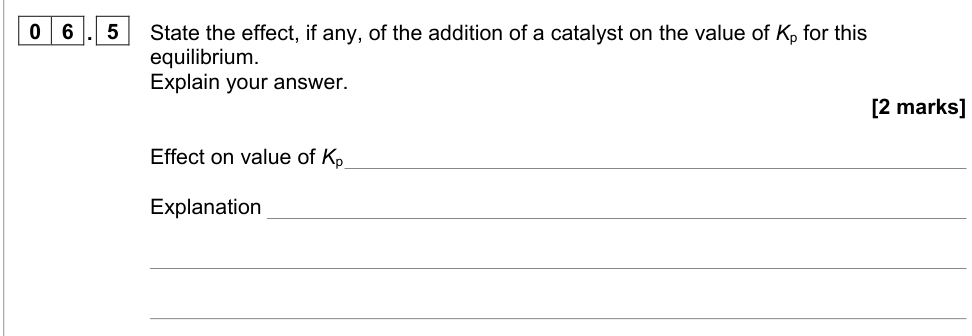 Question from 2020 A-Level Paper 1 Q6.5 (2 marks)