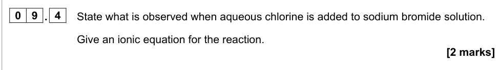 Question from 2020 A-Level Paper 1 Q9.4 (2 marks)