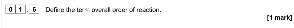 Question from 2020 A-Level Paper 2 Q1.6 (1 marks)