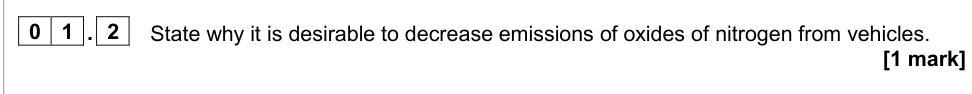 Question from 2020 A-Level Paper 3 Q1.2 (1 marks)
