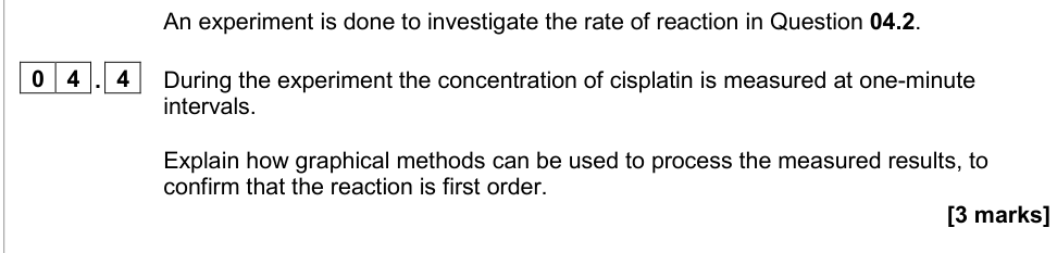 Question from 2020 A-Level Paper 3 Q4.4 (3 marks)