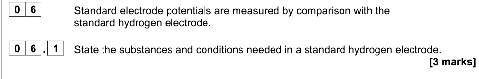 Question from 2020 A-Level Paper 3 Q6.1 (3 marks)