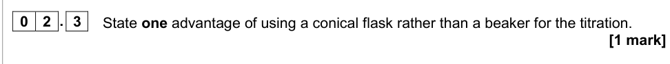 Question from 2020 As Paper 1 Q2.3 (1 marks)