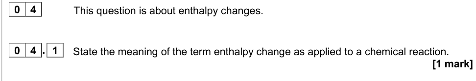 Question from 2020 As Paper 1 Q4.1 (1 marks)