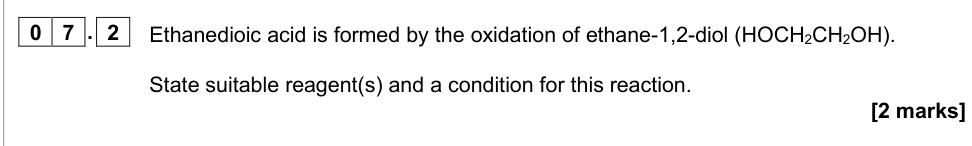 Question from 2020 As Paper 2 Q7.2 (2 marks)