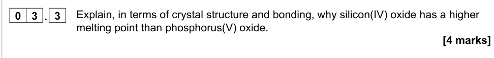 Question from 2021 A-Level Paper 1 Q3.3 (4 marks)