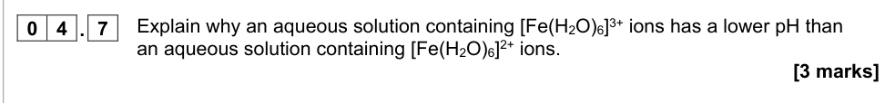 Question from 2021 A-Level Paper 1 Q4.7 (3 marks)