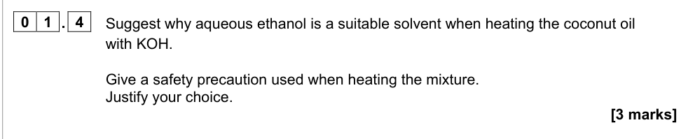 Question from 2021 A-Level Paper 2 Q1.4 (3 marks)