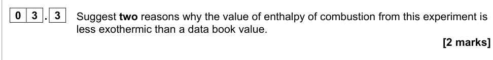 Question from 2021 A-Level Paper 2 Q3.3 (2 marks)