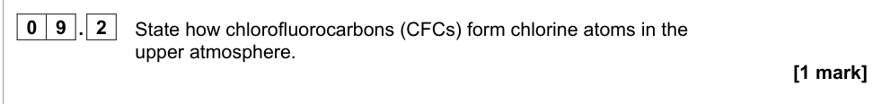 Question from 2021 A-Level Paper 2 Q9.2 (1 marks)