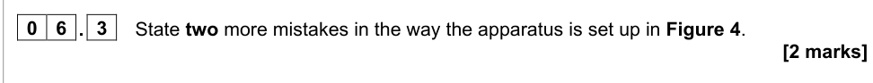 Question from 2021 A-Level Paper 3 Q6.3 (2 marks)