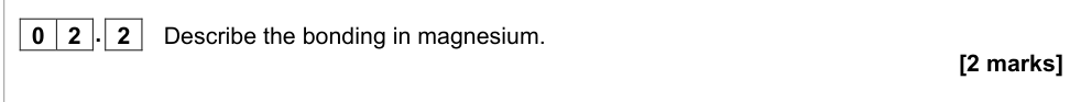 Question from 2021 As Paper 1 Q2.2 (2 marks)