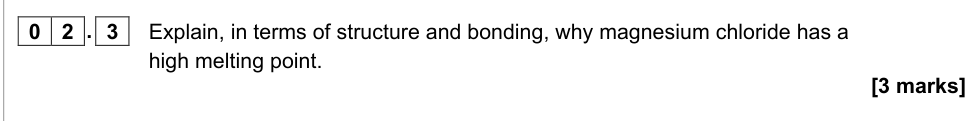 Question from 2021 As Paper 1 Q2.3 (3 marks)