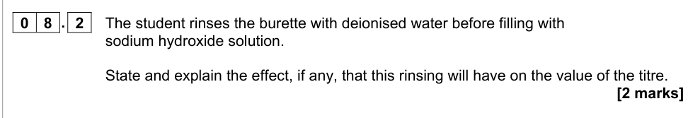 Question from 2021 As Paper 1 Q8.2 (2 marks)