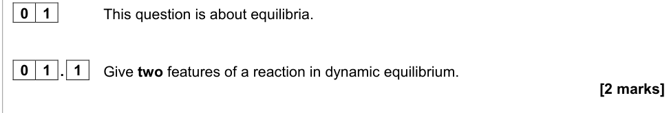 Question from 2022 A-Level Paper 1 Q1.1 (2 marks)