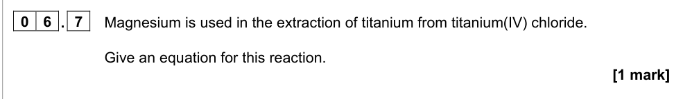 Question from 2022 A-Level Paper 1 Q6.7 (1 marks)