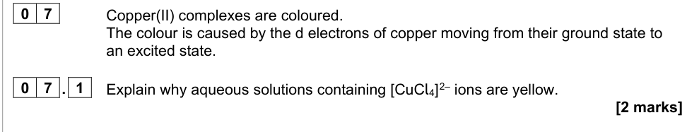 Question from 2022 A-Level Paper 1 Q7.1 (2 marks)