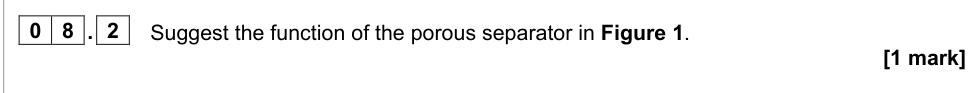 Question from 2022 A-Level Paper 1 Q8.2 (1 marks)