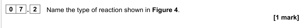 Question from 2022 A-Level Paper 2 Q7.2 (1 marks)