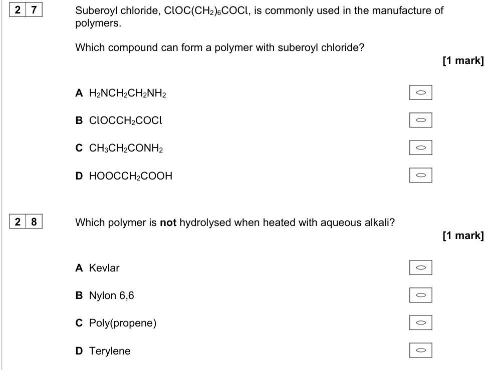 Question from 2022 A-Level Paper 3 Q28 (1 marks)