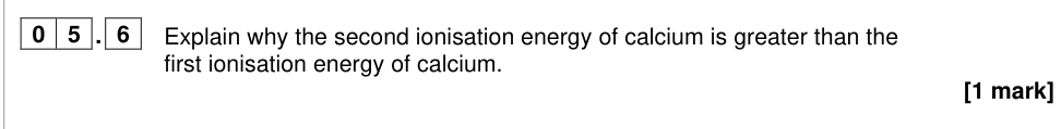 Question from 2023 A-Level Paper 1 Q5.6 (1 marks)