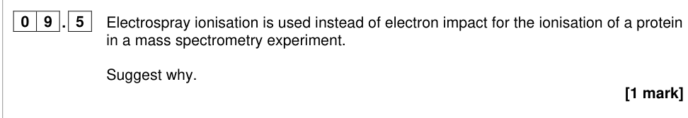 Question from 2023 A-Level Paper 1 Q9.5 (1 marks)