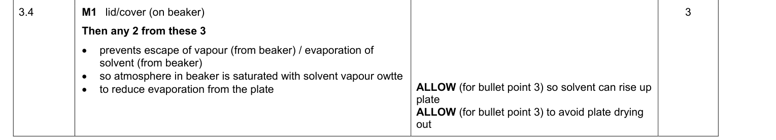 Mark scheme for 2023 A-Level Paper 3 Q3.4 (3 marks)