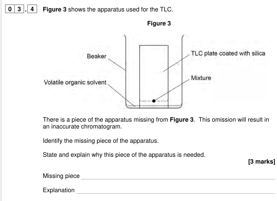 Question from 2023 A-Level Paper 3 Q3.4 (3 marks)