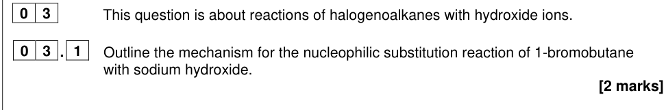 Question from 2023 As Paper 2 Q3.1 (2 marks)