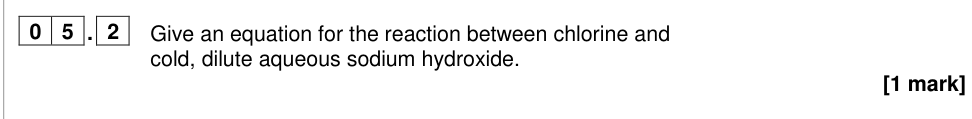 Question from 2024 A-Level Paper 1 Q5.2 (1 marks)