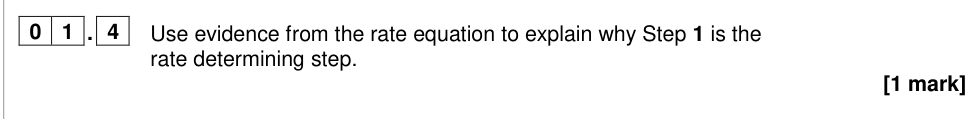 Question from 2024 A-Level Paper 2 Q1.4 (1 marks)