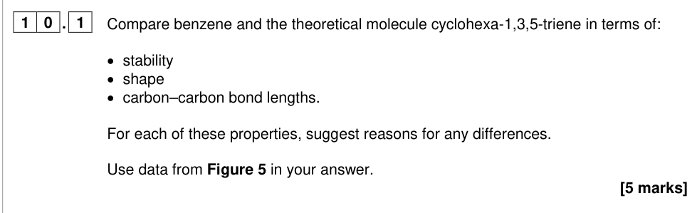 Question from 2024 A-Level Paper 2 Q10.1 (5 marks)