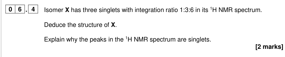 Question from 2024 A-Level Paper 2 Q6.4 (2 marks)