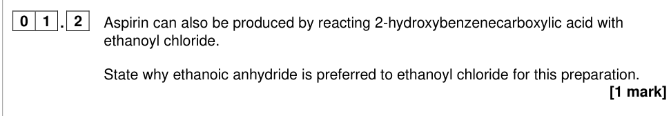Question from 2024 A-Level Paper 3 Q1.2 (1 marks)