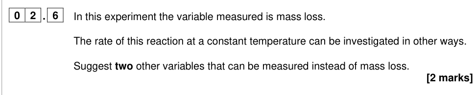 Question from 2024 A-Level Paper 3 Q2.6 (2 marks)