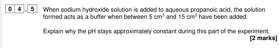 Question from 2024 A-Level Paper 3 Q4.5 (2 marks)
