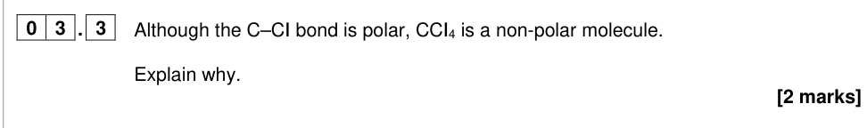 Question from 2024 As Paper 1 Q3.3 (2 marks)