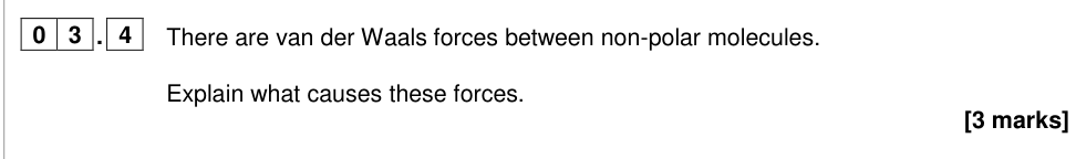 Question from 2024 As Paper 1 Q3.4 (3 marks)
