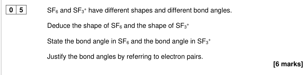 Question from 2024 As Paper 1 Q5 (6 marks)