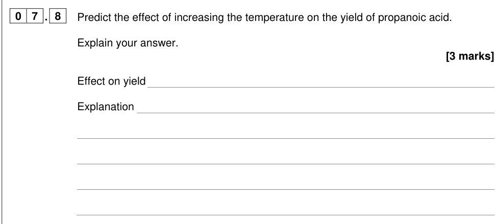 Question from 2024 As Paper 2 Q7.8 (3 marks)