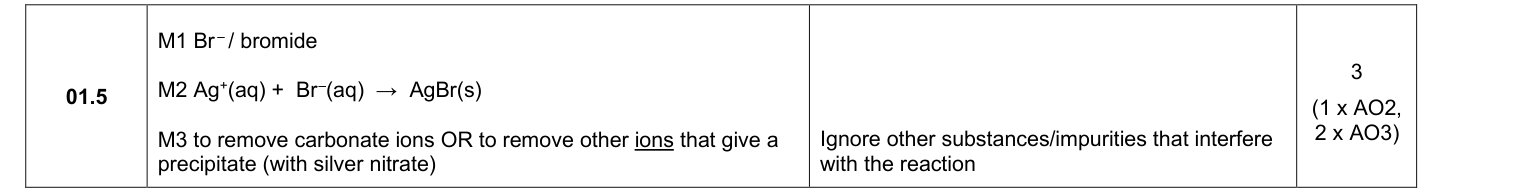 Mark scheme for 2025 A-Level Paper 1 Q1.5 (3 marks)