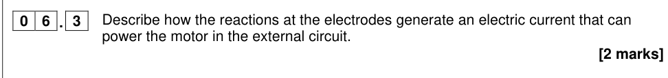 Question from 2025 A-Level Paper 1 Q6.3 (2 marks)