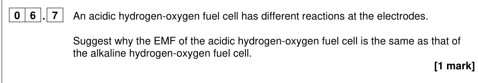 Question from 2025 A-Level Paper 1 Q6.7 (1 marks)