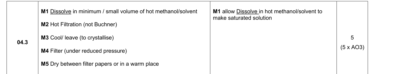 Mark scheme for 2025 A-Level Paper 2 Q4.3 (5 marks)