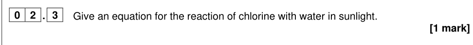 Question from 2025 As Paper 1 Q2.3 (1 marks)