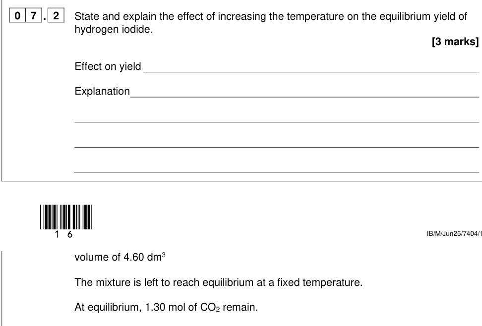 Question from 2025 As Paper 1 Q7.2 (3 marks)