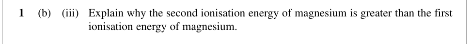 Question from January 2010 As Unit 1 Q1(b)(iii) (1 marks)
