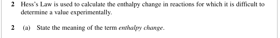 Question from January 2010 As Unit 2 Q2(a) (1 marks)