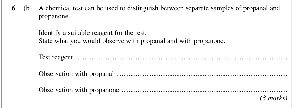 Question from January 2010 As Unit 2 Q6(b) (3 marks)